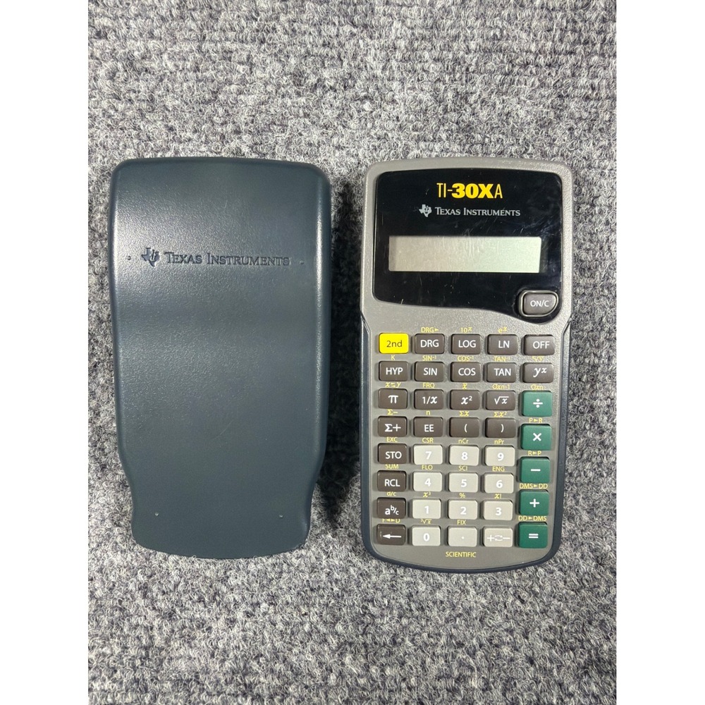 Texas Instruments TI-30XA Scientific Calculator Gray for Parts or Repair Only